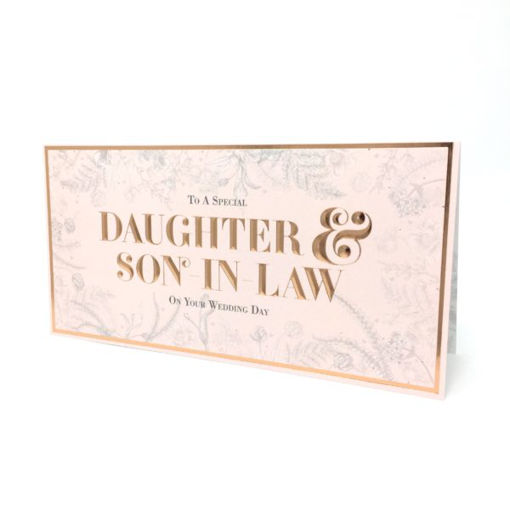 Picture of WEDDING - DAUGHTER & SON IN LAW CARD